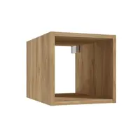 Otevřená koupelnová skříňka Kubik 30 hluboký zlatý dub