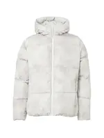 HOLLISTER Zimná bunda  svetlosivá / biela