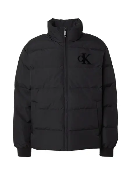 Calvin Klein Jeans Prechodná bunda 'CHENILLE'  čierna