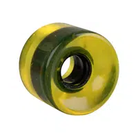 Průhledné kolečko na penny board 60*45 mm žlutá