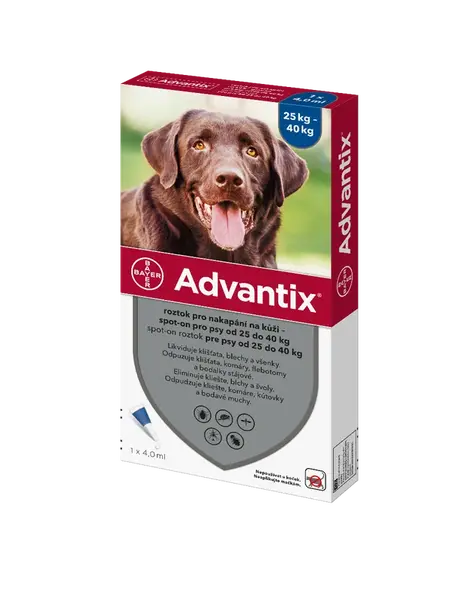 Advantix pro psy od 25 do 40 kg spot-on 1x4 ml