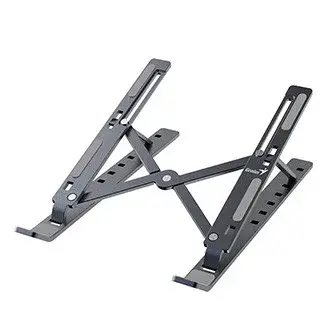 Podstavec pod notebook, G-Stand M250, polohovatelný, šedý, hliník, Genius