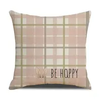 Obliečka na vankúš BE HAPPY 45x45 cm, ružová