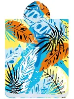 Plážové pončo SUMMER FRESH modro-žlté 80x145 cm