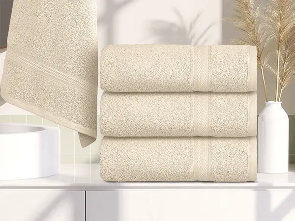 Ručník CLARYSSE ELEGANCE 60x110 cm smetanový, 100% bavlna