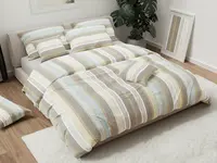 Krepové obliečky LÍNIA hnedé Rozmer obliečky: 70 x 90 cm | 140 x 200 cm