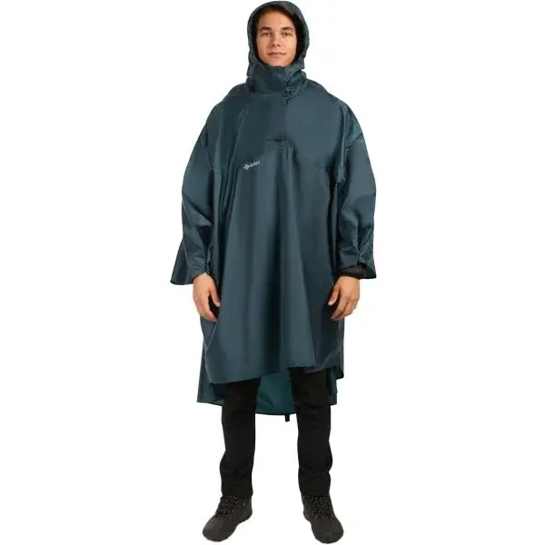 KILPI RAIT Unisex pláštěnka, tmavě zelená, velikost