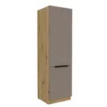 Vysoká skříňka pro vestavnou lednici Aria 60 LO-210 2F Barva korpusu: Dub artisan, Barva dvířek: TA - Sandgrau AFM