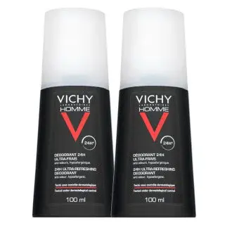 Vichy Homme deodorant 24H Ultra-Refreshing Deodorant 2 x 100 ml