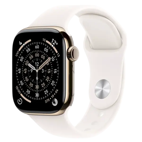 APPLE Watch 11 GPS + Cellular 46 mm Zlatý titán so svetlo rumeným športovým remienkom - M/L