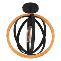 Stropné osvetlenie Eglo BASILDON čierna 43736