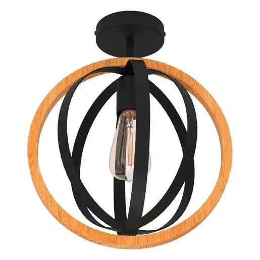 Stropné osvetlenie Eglo BASILDON čierna 43736