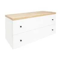 Kúpeľňová skrinka s krycou doskou Naturel Forli 120x53x46 cm biela lesk FORLI120BIDBEZ