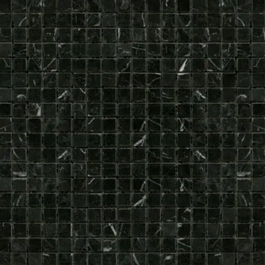 Kamenná mozaika Premium Mosaic Stone černá 30x30 cm leštěná STMOS15BKP