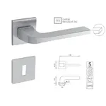 Kľučka Naturel SUPRA dózický (WK, BB) chróm brúsený SUPRAHR5SOCS