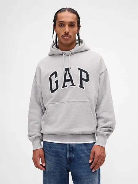 GAP Oversize Sweatshirt with Extra Heavyweight Unisex Logo - Men's