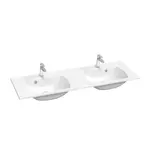 Ravak Classic Slim dvojumývadlo 130x45 cm dva otvory pre batériu XJX01113001