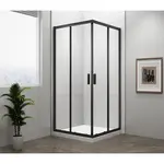 Polysan Easy Black sprchový kút štvorec 80x80 cm EL5215B