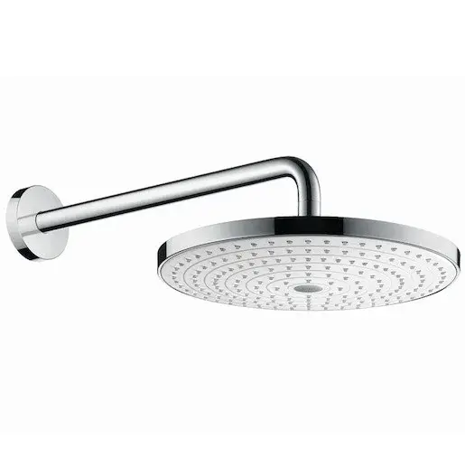 Hansgrohe Raindance Select S hlavová sprcha na stěnu vrátane sprchového ramená biela/chróm 27378400