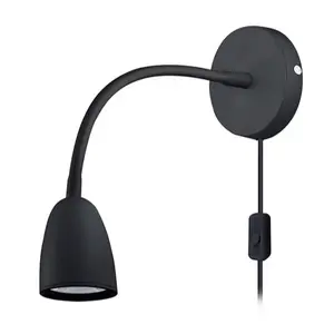 LED nástenné svetlo Solight čierna WO54-B