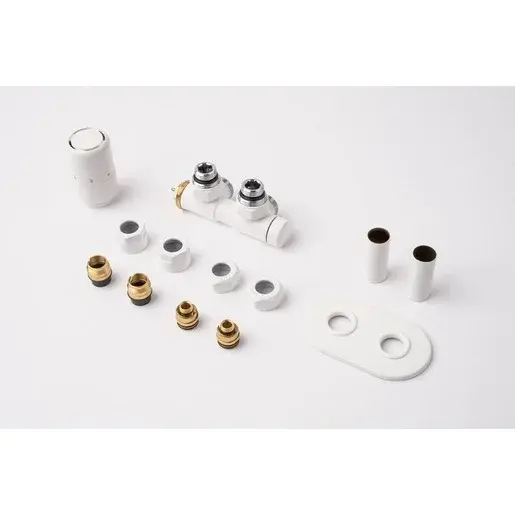 Termostatický ventil pre ústredné vykurovanie P.M.H. Terra 6x7 cm biela TER-L-W