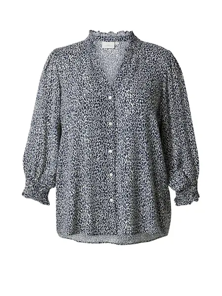 ONLY Carmakoma Blúzka 'CARRaya'  námornícka modrá / biela