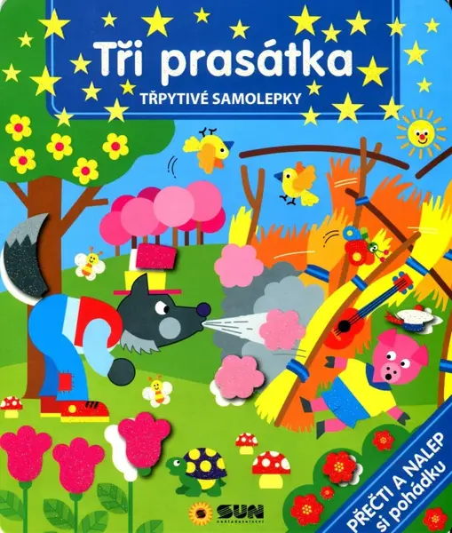 Přečti a nalep pohádku Tři prasátka