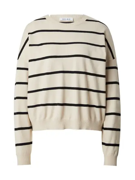 MYLAVIE by Sarah Harrison Sveter  béžová / čierna