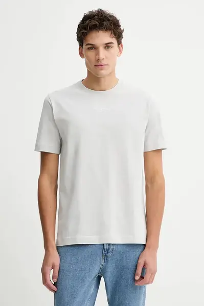 Bavlněné tričko Marc O'Polo pánské, šedá barva, s potiskem, 620201251382