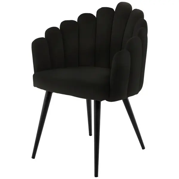 Kayoom ŽIDLE S PODRUČKAMI, železo, černá