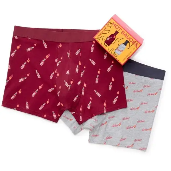 CELIO XMIBOHOT Pánské boxerky v dárkovém balení, šedá, velikost