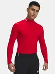 Under Armour Tričko UA CG Armour Comp Mock-RED - Pánské