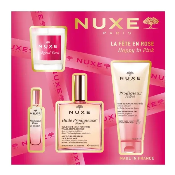 Nuxe Dárková Sada Huile Prodigieuse® Floral se svíčkou dárková sada