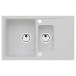 Alveus Granitový drez Intermezzo 70, biela, 78 x 48 cm