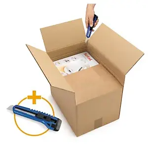 10  x Kartónová krabica Varia eco 600x400x250/400 mm, výškovo nastaviteľná, hnedá, klopová, päťvrstvová vlnitá lepenka (5VVL)