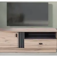 TV skříňka Almo, 125 cm, dub estana/antracit