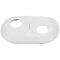 Dvojitá rozeta 15 mm biela