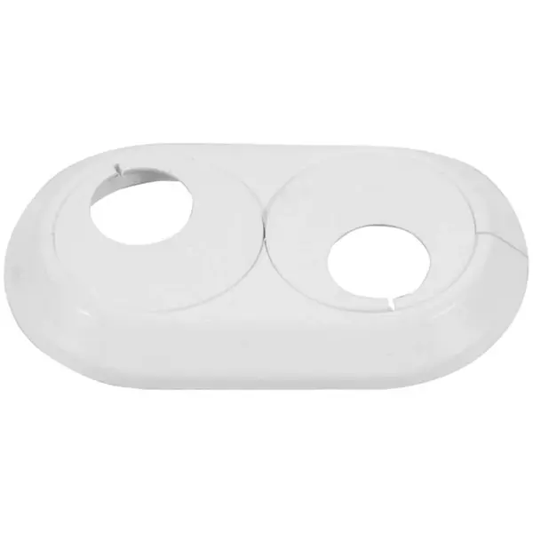 Dvojitá rozeta 15 mm biela