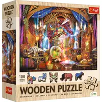 Trefl Drevené puzzle 1000 - Magická komnata