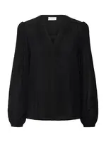 Kaffe Blúzka 'KAStine Amber'  čierna