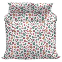 Bavlnené obliečky Ozdoby zelené 140x200, 70x90 cm