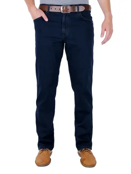 Pánské jeans WRANGLER W12175001 TEXAS STRETCH BLUE BLACK Velikost: 46/34