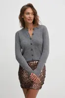 Vlněný svetr United Colors of Benetton šedá barva, 103ME500L