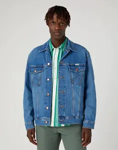 Pánská riflová bunda WRANGLER W459DNY96 BLUE EYES BLUE Velikost: XXL