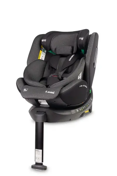 Caretero Autosedačka Lumi i-Size 40–150 cm, Isofix,  360°, růstová,  tm. šedá