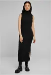 Women's knitted dress Turtleneck black