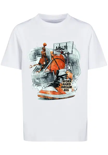Children's Vintage Ballin T-shirt white