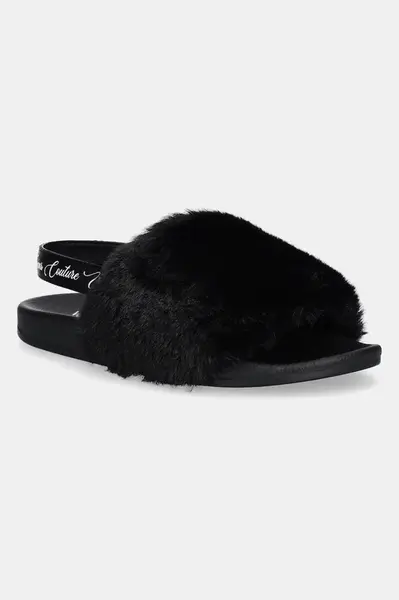 Pantofle Versace Jeans Couture dámské, černá barva, 79VA3SQ6 ZS359 899