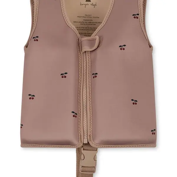 Detská plavecká vesta Konges Sløjd NEOPRENE FLOAT VEST ružová farba