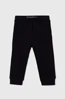 Detské bavlnené tepláky Guess tmavomodrá farba, jednofarebné, N93Q17 KAUG0